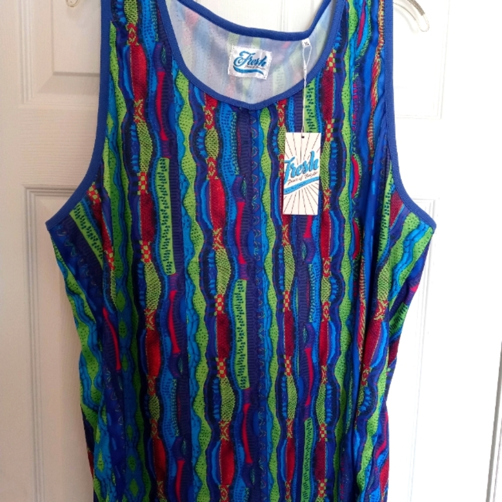 Fresh Prints of Bel-Air Drill Clothing Co. XL tank top